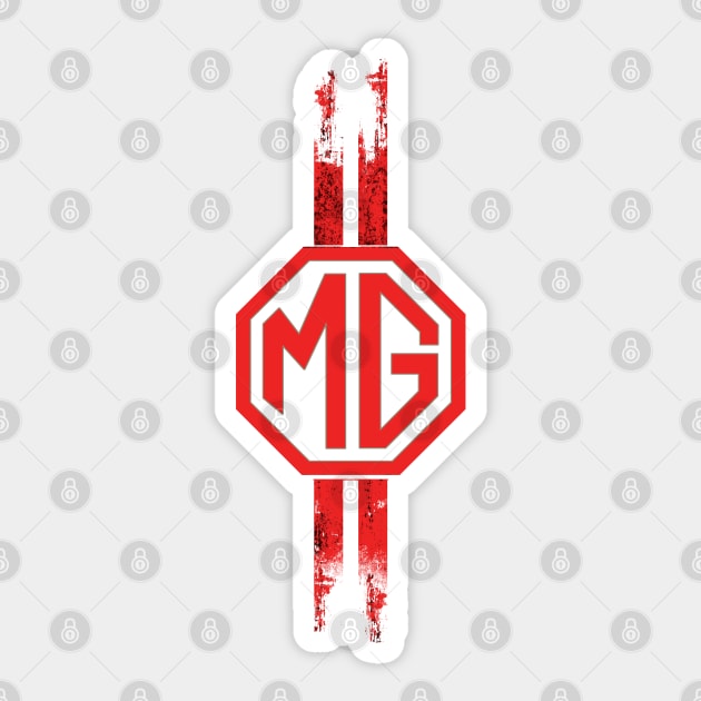 Mg Cars England Sticker by Midcenturydave